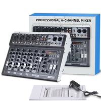 Console de mixage audio numérique portable, mixeur audio professionnel, 16 canaux, USB, Bluetooth, équipement audio