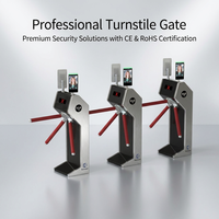 Barrière tournante KMS en acier inoxydable avec lecteur de carte RFID anti-accrocage pour contrôle d'accès aux stades et entrées de visiteurs de zoos