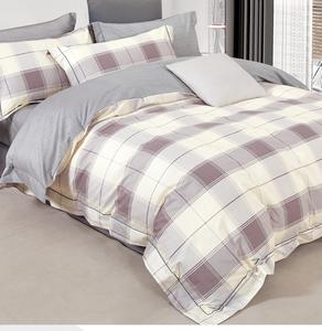 Set Copripiumino in Cotone 100% con Stampa a Righe e Geometrica, Lussuoso <span class=keywords><strong>per</strong></span> Adulti, Tessuto 200TC, 40 Doppie Fili, Blu, 4 Pezzi, ISO9001 - Product Image 6