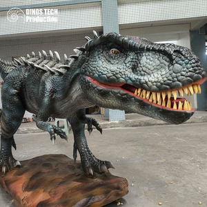 Modelo Animatrónico de <span class=keywords><strong>Indominus</strong></span> <span class=keywords><strong>Rex</strong></span> para <span class=keywords><strong>Jurassic</strong></span> Roars Park, Robot Dinosaurio de Tamaño Natural para Exhibición en Exteriores - Product Image 1