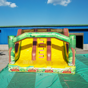Toboggan gonflable double voie pour bonbons, château gonflable durable avec toboggans, maison de rebond gonflable pour la vente et la <span class=keywords><strong>location</strong></span> commerciales - Product Image 4