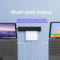 Chargeur GaN ignifuge 140W multi-ports 2C1A PD 3.1, adaptateur de charge rapide pour iPhones et ordinateurs portables