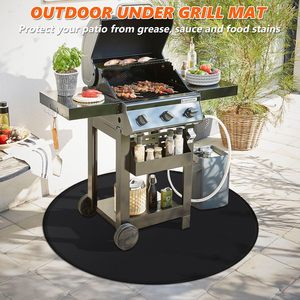 Alfombrilla Protectora Redonda para Fogatas de 36 Pulgadas, Resistente al Fuego, para Debajo de la Parrilla, de Doble Cara, Resistente al Calor, para Barbacoa - Product Image 6