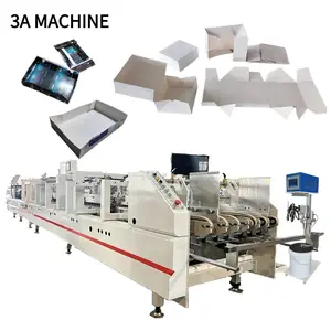 Máquina de colagem automática de pastas tipo CQT-850 para caixas de canto 4/6 máquina de colagem de pastas de papel