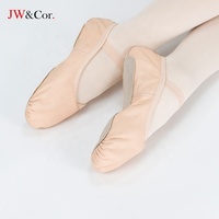 Chaussons de ballet classiques roses pour filles, souples et plats, avec semelle en daim, de haute qualité et confortables