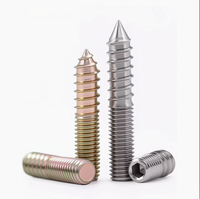 Double-ended threaded bolts for furniture, sofas, and staircases; available in