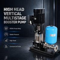 Pompa Sentrifugal Inline Multistage Vertikal GAOXIN SS304 High Head 200m untuk Pasokan Air Komersial, Pompa Booster CDLF OEM Elektrik 1