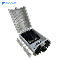 Boîtier de Jonction Fibre Optique ABS 10 Cœurs pour Montage Mural Extérieur avec Support POE/GSM/GPRS