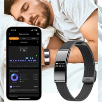 Slim polsbandhorloge voor heren voor gezondheidsmonitoring Elektronische klok Sportpolsband Slaapstressmonitoring Waterdicht horloge