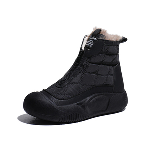 New Fashion 2024 Winter Leather Booties for <strong>Women</strong> Zip Warm Plush Fur <strong>Ankle</strong> <strong>s</strong> <strong>Boot</strong> Outdoor Safety Toe Waterproof <strong>Low</strong> Price - Product Image 4