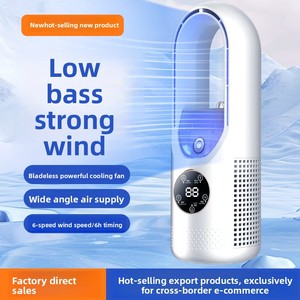 Nouveau modèle de mini <span class=keywords><strong>ventilateur</strong></span> portable sans pales, <span class=keywords><strong>ventilateur</strong></span> de bureau à forte puissance pour usage domestique avec fonction de brumisation et minuterie de refroidissement ; refroidisseur alimenté par USB - Product Image 3