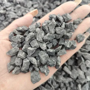 مصنع صيني أفضل جودة أحجار محطمة سوداء من المويسانيت أحجار فضفاضة