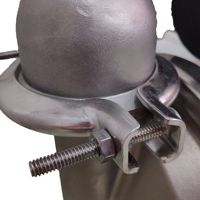 Bomba Neumática de Doble Diafragma Wilden P4/SSAPP/TNU/TF/STF/0014 con Carcasa de Acero Inoxidable y PTFE o Neopreno