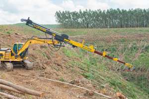 Équipement forestier indonésien, flèche télescopique forestière avec grappin hydraulique pour bois, grue à bois - Product Image 4