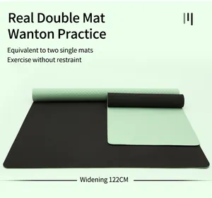 Large Mat SANFAN New Wholesale Extra Large Big Yoga Mat Eco-friendly Non-slip Gym 122cm Wide Thick Yoga Mat Big Size