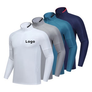 Chemise à manches longues pour hommes à régulation thermique au toucher doux pour les entraînements en plein air avec conception anti-frottement - Product Image 1