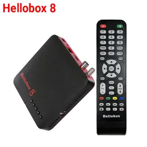 H.265 penerima satelit DVB-T2 DVB-S2 Kombo Hellobox 8 mendukung Auto Powervu Biss IPTV CCCam penipuan +