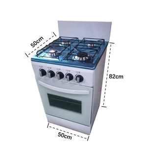 موقد طهي أبيض بأربعة شعلات مع فرن للخبز، موقد ذكي للاستخدام المنزلي والمطاعم - Product Image 4