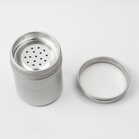 Pots de médicaments personnalisés en aluminium de qualité alimentaire, emballage de poudre d'épices, boîtes en aluminium, récipients en étain de 50ml
