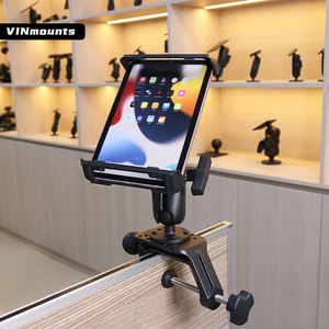 VINmounts support téléphone/appareil photo type C en acier inoxydable, base métal avec pince de bureau et verrouillage rapide - Product Image 6