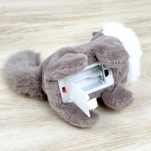 Unisex elettrico mobile Super morbido pupazzo di peluche scoiattolo grande coda portachiavi giocattolo per bambini nuovo Design Stress sollievo tecnica cerata - Product Image 6