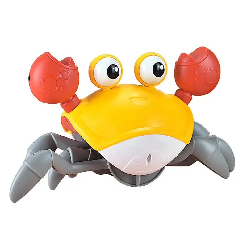 EXTERIOR INTERIOR EDUCATIONAL ENGRAÇADO INDUÇÃO ELÉTRICA CRAB TOY SENSING RUNAWAY CRAB AUTOMÁTICO OBSTÁCULO EVITAÇÃO MUSICAL