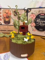 Nouveau Cadeau Saint-Valentin : Blocs de Construction 3D DIY à Assembler, Éclairage Dynamique, Jardin Fleuri, Fleurs Éternelles, Jouets