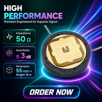 Antenne GNSS SHJJTT002 FALAYI S-Band + B1/L1 avec VSWR de 1,5, impédance de 50 ohms, polarisation circulaire droite (RHCP)