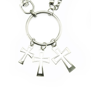 Hot Selling Personalized Men's Pants <b>Chain</b> Multi Layer Alloy Silver Plated Cross Pendant <b>Waist</b> Hanging <b>Chain</b> Fashion Jewelry - Product Image 4