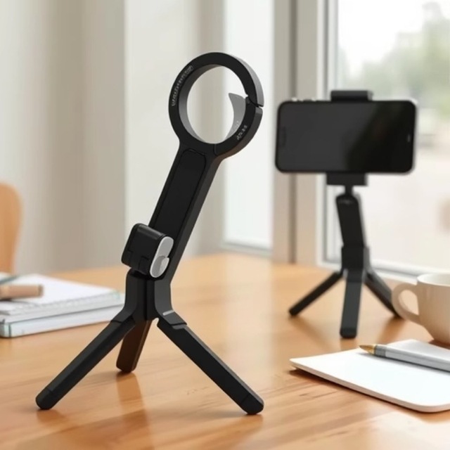 Strong Magnet Quick Mount Aluminium Maglock Smartphone Mini Tripod Pocket Cell Phone Stand