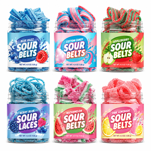 Factory Direct Bunte Lakritz Gummibärchen Fruchtiger Geschmack Kau ige und sprudelnde Süßigkeiten in loser Schüttung in Flaschen verpackt - Product Image 2