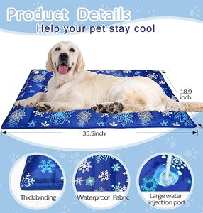 Wasserdichtes Kühl kissen für Hunde bett für den Sommer Leicht zu reinigende Gel-Kühl matte für Hunde und Katzen - Product Image 4