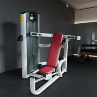 ST-4053 Appareil de musculation en acier à assise pour press à la poitrine et aux épaules, à charges par broches et plaques, pour la musculation et l'exercice des jambes