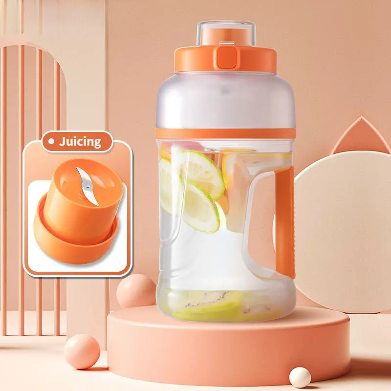 1000ML Portable Juicer Cup 2 in 1 Water and Juicer Shaker Bottle Personal Sports Health Electric Juice Blender
