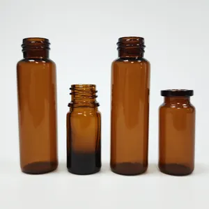 2ml 3ml 4ml 5ml 7ml 8ml piccola bottiglia vuota di penicillina borosilicato neutro ambrato fiala da laboratorio