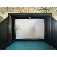 Système de simulateur de golf personnalisé avec écran d'impact de projection 3D, simulateur de golf portable gonflable