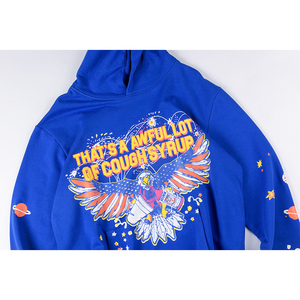 Sudaderas con capucha y sudaderas para hombre con estampado de jarabe para la tos 100% algodón pesado de alta calidad - Product Image 2