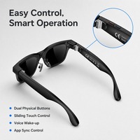 Lunettes Intelligentes IA Étanche IP66 Étui de Charge Type-C Magnétique Sans Fil pour Caméra 5.3 20MP Lentilles Photochromiques 4K Réelles