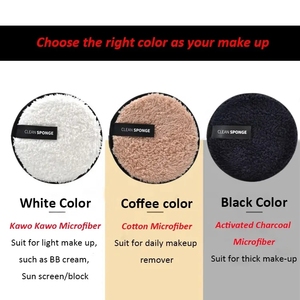 Ulikeke Marque privée Doigt rond Bouffée cosmétique Lavable Réutilisable Nettoyage du visage Tampons en coton Tampon <span class=keywords><strong>démaquillant</strong></span> - Product Image 3