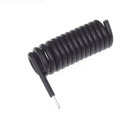 Antenne à ressort 315 MHz / 433 MHz, module de réception et de transmission sans fil pour télécommande, forme spirale en caoutchouc noir