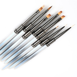 Pinceau Liner pour Nail Art, Manche en Plastique et Métal, Stylo de Dessin pour Gel, Ligne et Cristal Acrylique, Outil Professionnel Personnalisable avec Logo et Couleur - Product Image 2