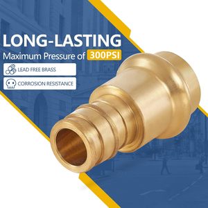 Accesorios <span class=keywords><strong>de</strong></span> prensa PEX <span class=keywords><strong>de</strong></span> 1/2 pulgadas Conexión <span class=keywords><strong>de</strong></span> tubería PEX <span class=keywords><strong>de</strong></span> <span class=keywords><strong>cobre</strong></span> liso 1/2 \ "Prensa X 1/2 \" Adaptador <span class=keywords><strong>de</strong></span> acoplamiento <span class=keywords><strong>de</strong></span> crimpado PEX 16mm" - Product Image 4