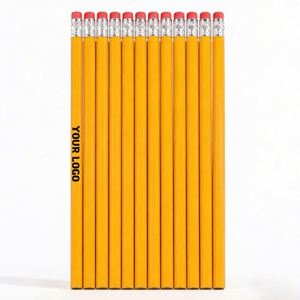 Lápices de Grafito de Madera Blancos con Borrador Jw1748, Paquete de Papelería - Product Image 1