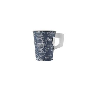 Gobelet en papier jetable biodégradable durable de 7 oz avec poignée, imprimé sur mesure, pour boissons chaudes et froides - Product Image 3