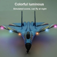 Hot EPP Su 27 Rc avion modèle d'avion de chasse planeur à voilure fixe Rc mousse avion Anti-chute incassable combattant Jet Rc avion