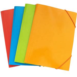 定制A4/FC纸质文件夹颜色什锦纸板弹性文件夹 - Product Image 1