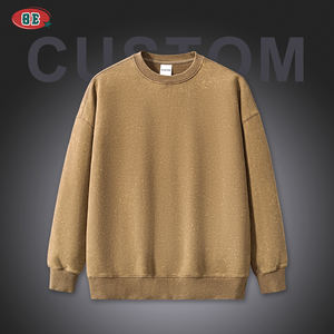 까마귀 제조 업체 빈 필수품 풀오버 까마귀 하이 퀄리티 사용자 정의 자수 박시 플러스 사이즈 남성용 스웨트 셔츠 겨울 - Product Image 1