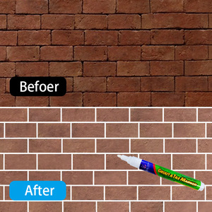 12 stylos marqueurs pour joints blancs, stylo de rénovation pour joints, restaurateur, marqueur de réparation pour carrelage, mur, sol - Product Image 3
