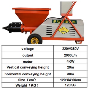 Bê tông vít xi măng nhu động vữa vữa BƠM BÊ TÔNG chuyển Mini beton dòng bơm - Product Image 3