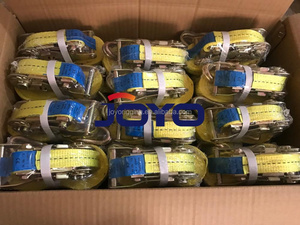 50mmX5T Rachet Tie Down, poliéster Cargo Control Belt Rachet Tie Down con mango de aluminio, ISO9001:<span class=keywords><strong>2015</strong></span> Certificación CE - Product Image 4